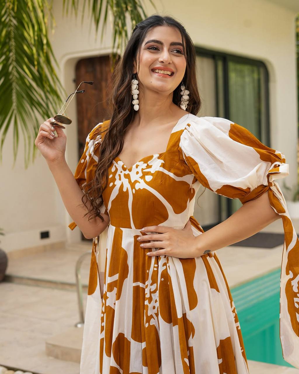 Timeless Vibes: Ethnic Printed Rayon Anarkali