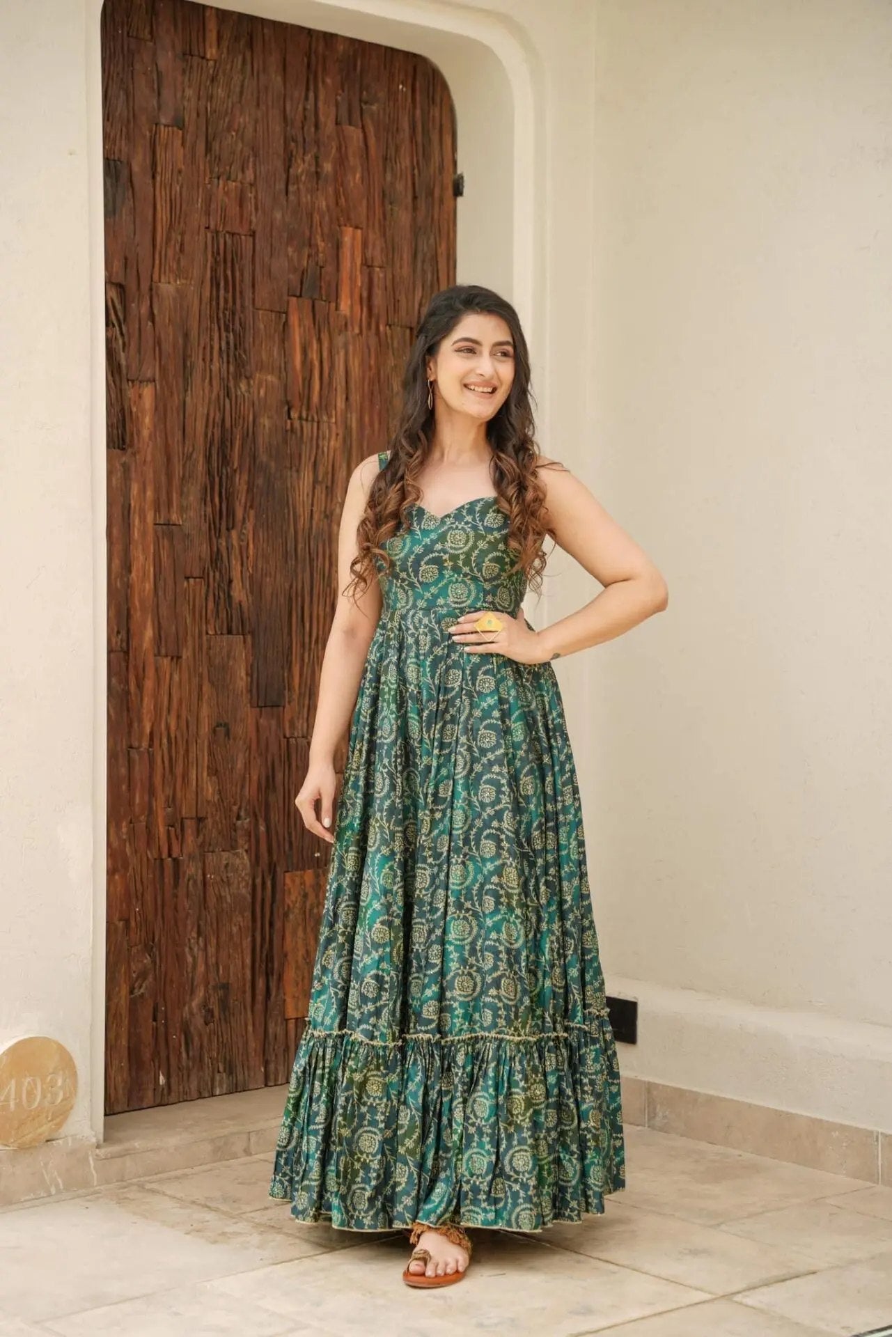 Festive Grace Printed Anarkali