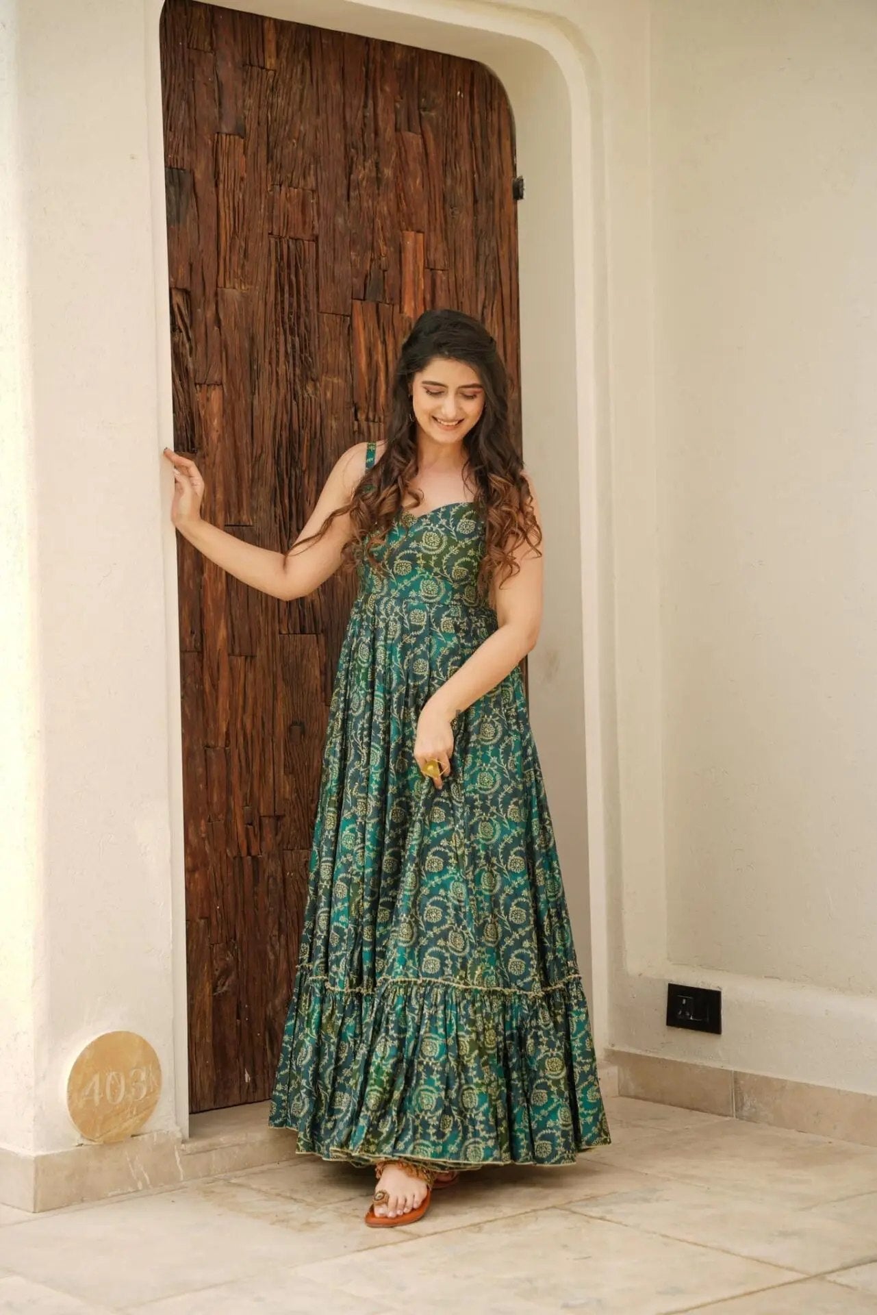 Festive Grace Printed Anarkali