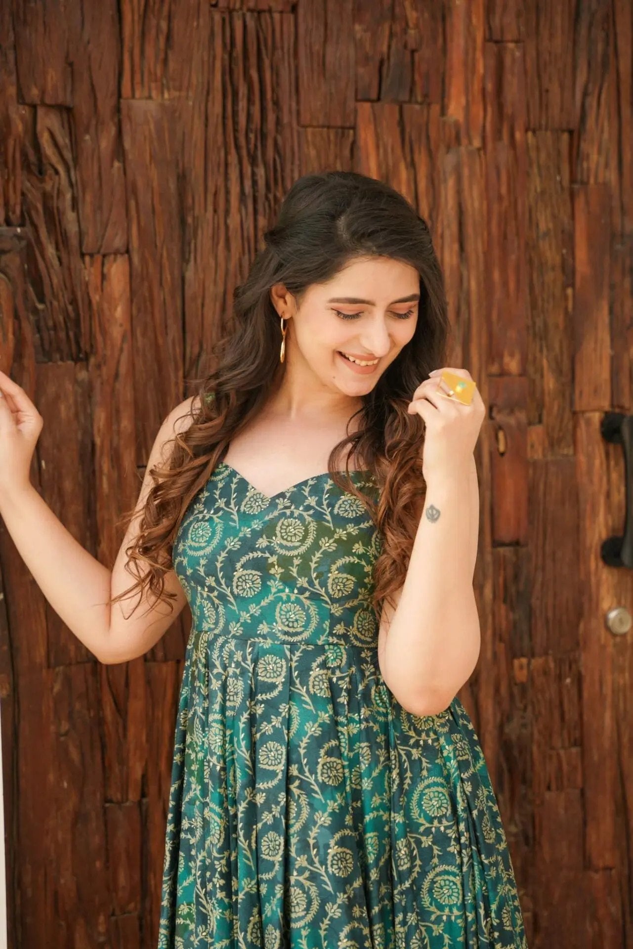 Festive Grace Printed Anarkali