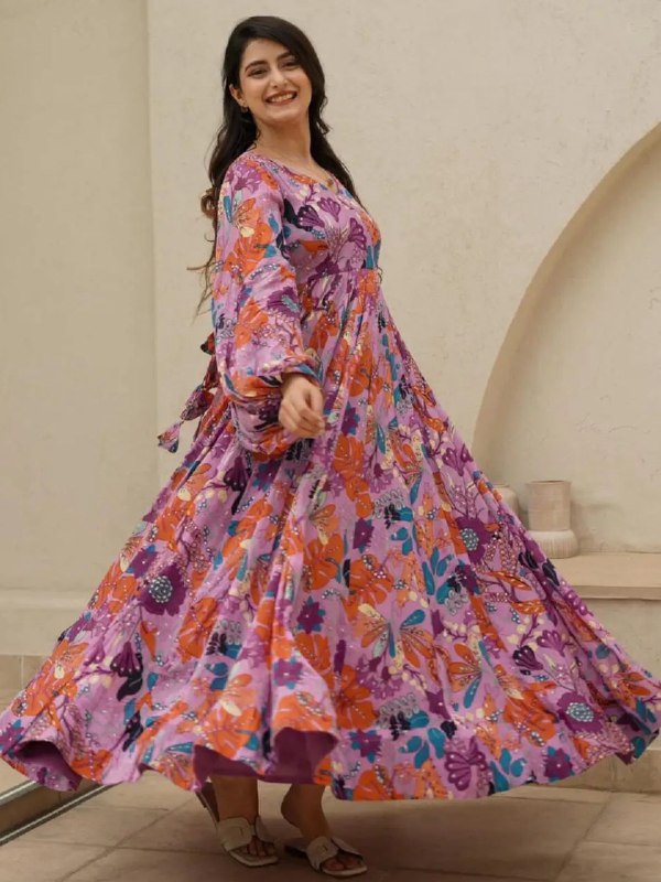 Enchanting Blooms Anarkali Gown