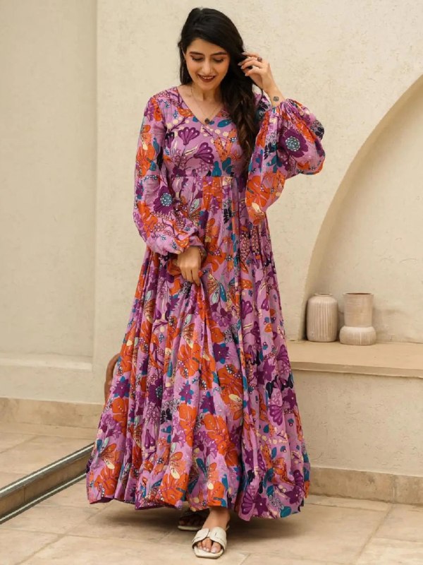 Enchanting Blooms Anarkali Gown