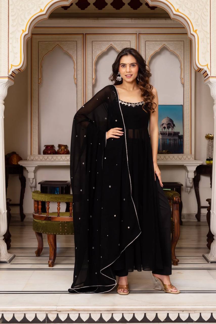 Designer Anarkali Gown with Dupatta