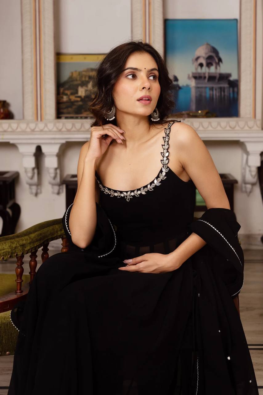 Designer Anarkali Gown with Dupatta