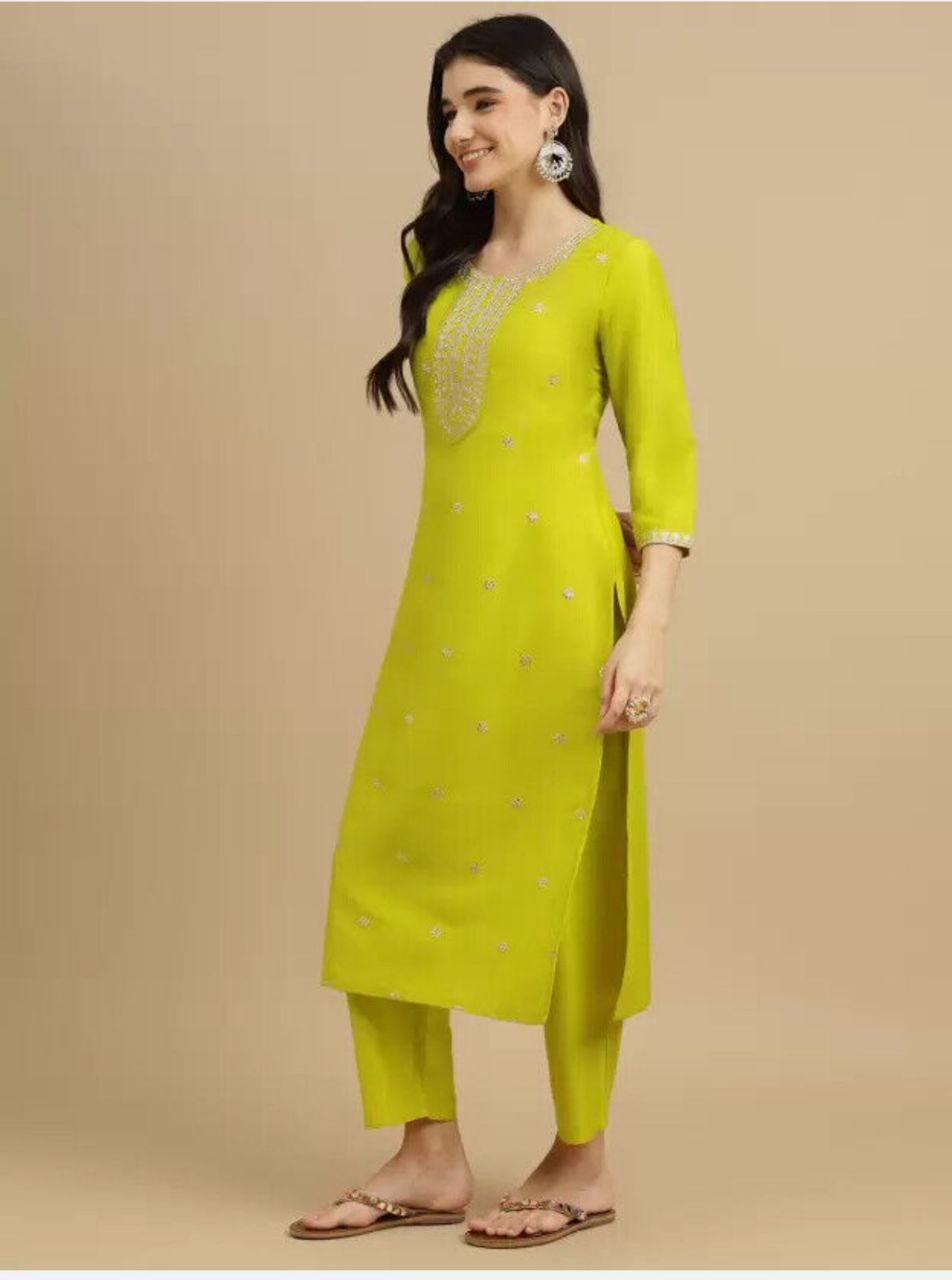 Premium Viscose Silk Kurta Set with Dupatta & Bottoms