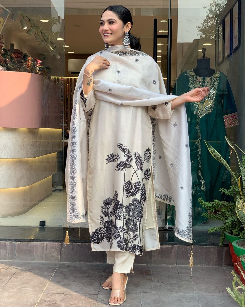 Rayon Slub Kurta with Pant Set – Comfort Meets Style