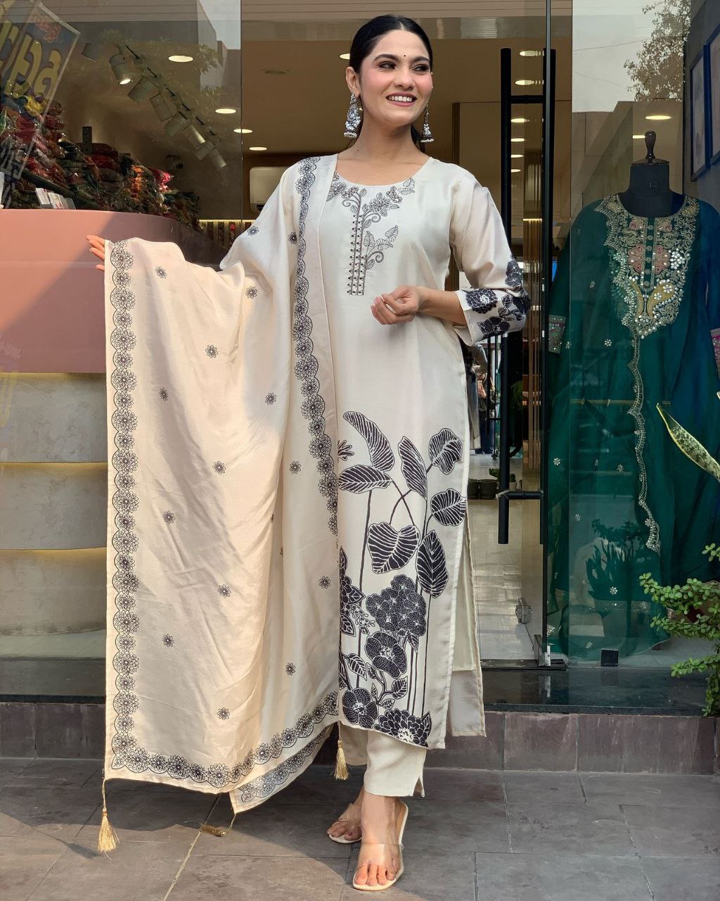 Rayon Slub Kurta with Pant Set – Comfort Meets Style