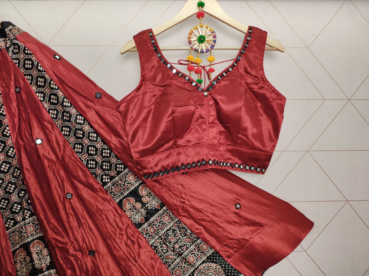 Mirror Work Navratri Special Lehenga Choli