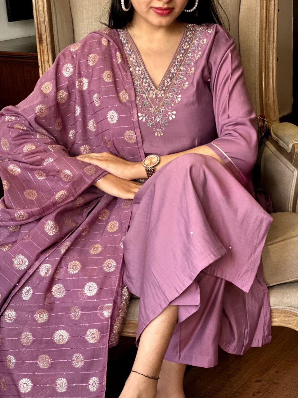 KRUTI DUPATTA SET WITH GEORGETTE