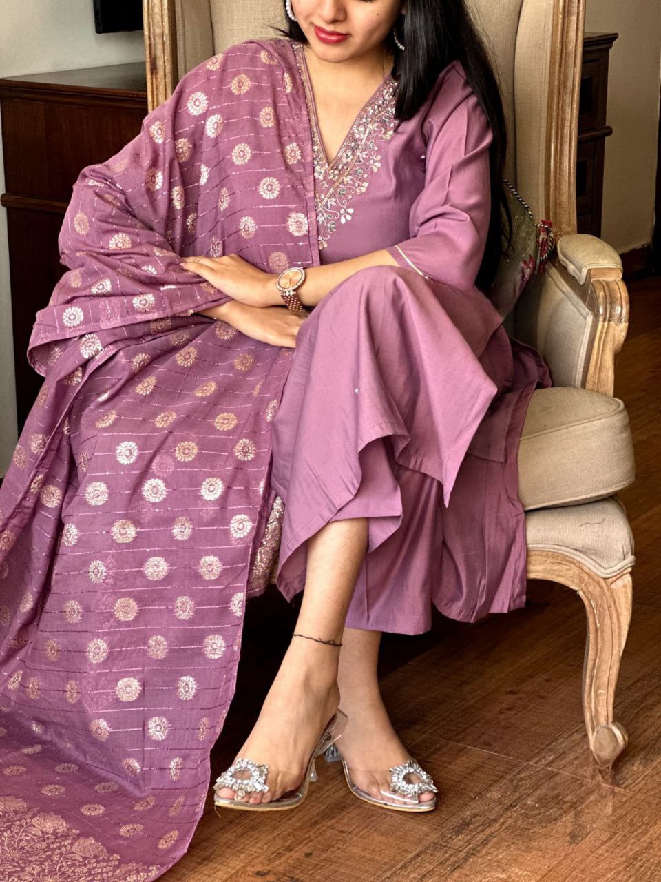 KRUTI DUPATTA SET WITH GEORGETTE