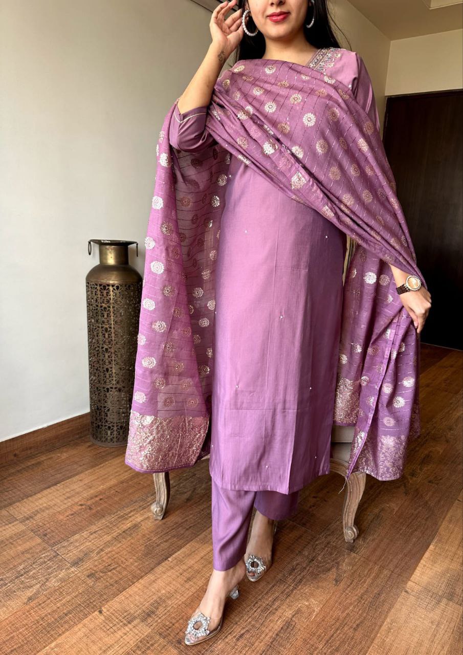KRUTI DUPATTA SET WITH GEORGETTE