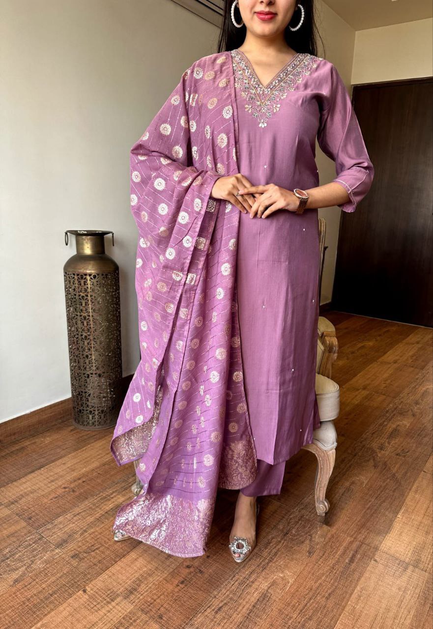 KRUTI DUPATTA SET WITH GEORGETTE