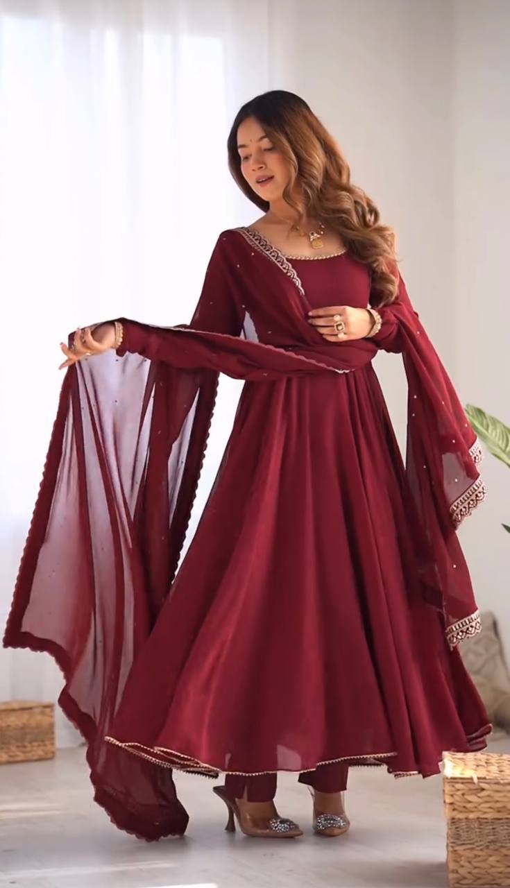 Georgette Anarkali Suit – Grace, Elegance & Timeless Charm