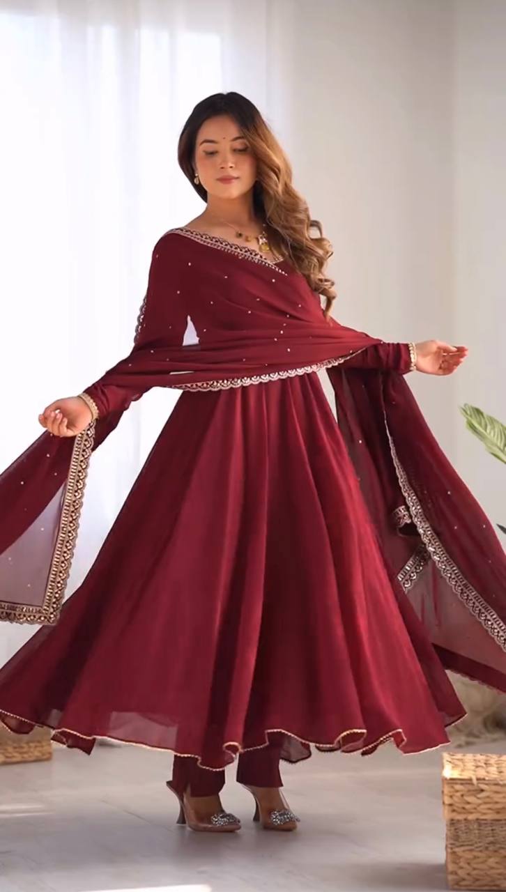 Georgette Anarkali Suit – Grace, Elegance & Timeless Charm