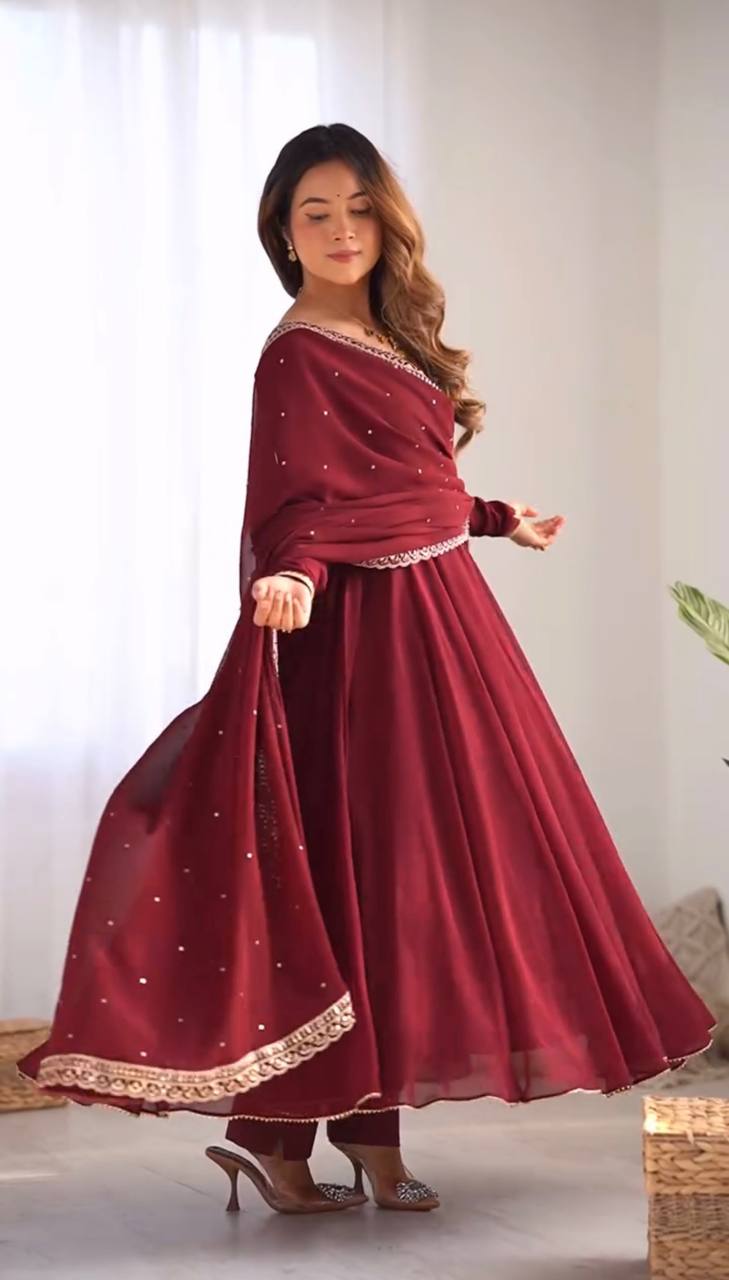 Georgette Anarkali Suit – Grace, Elegance & Timeless Charm