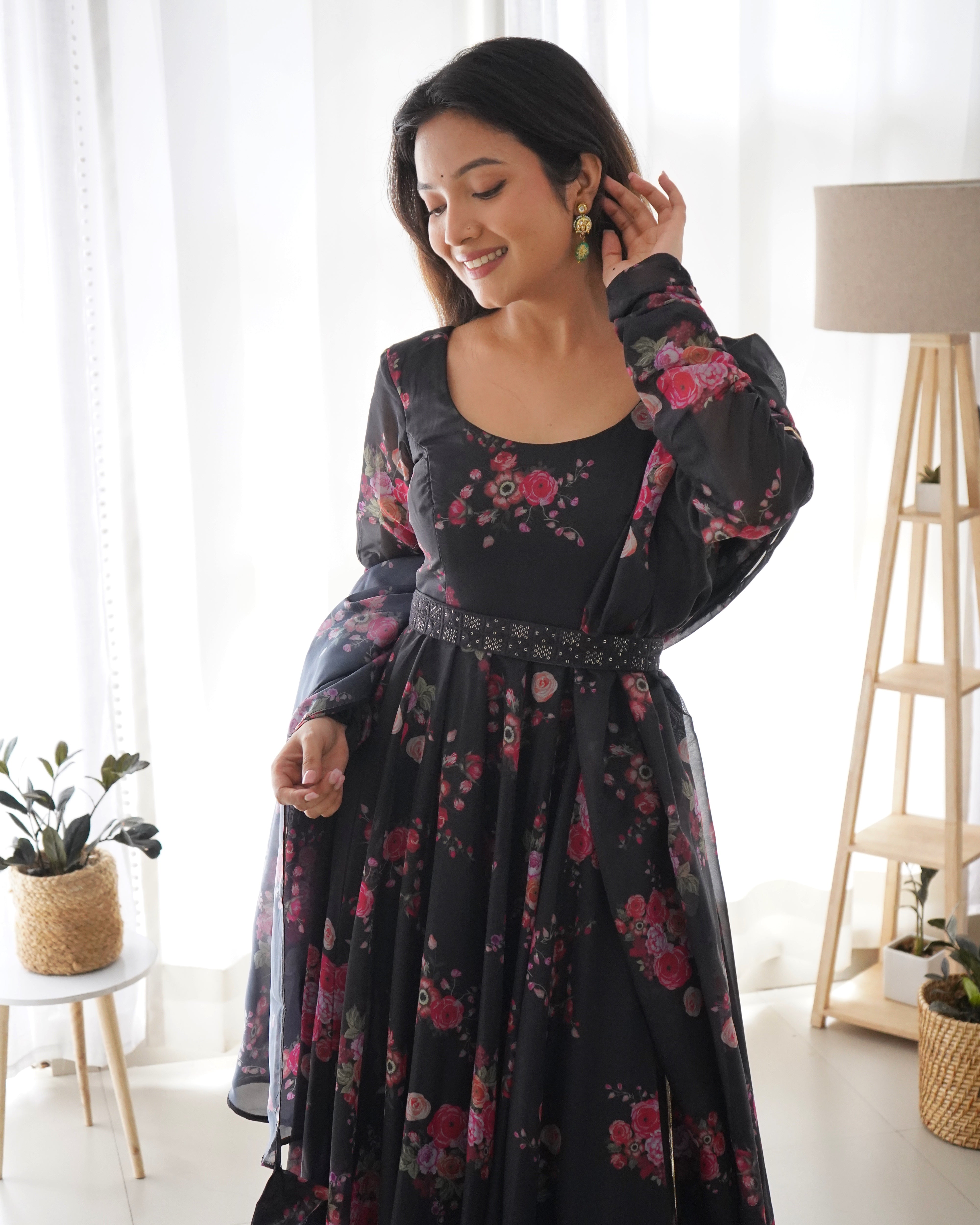 Amira Black Anarkali Suit