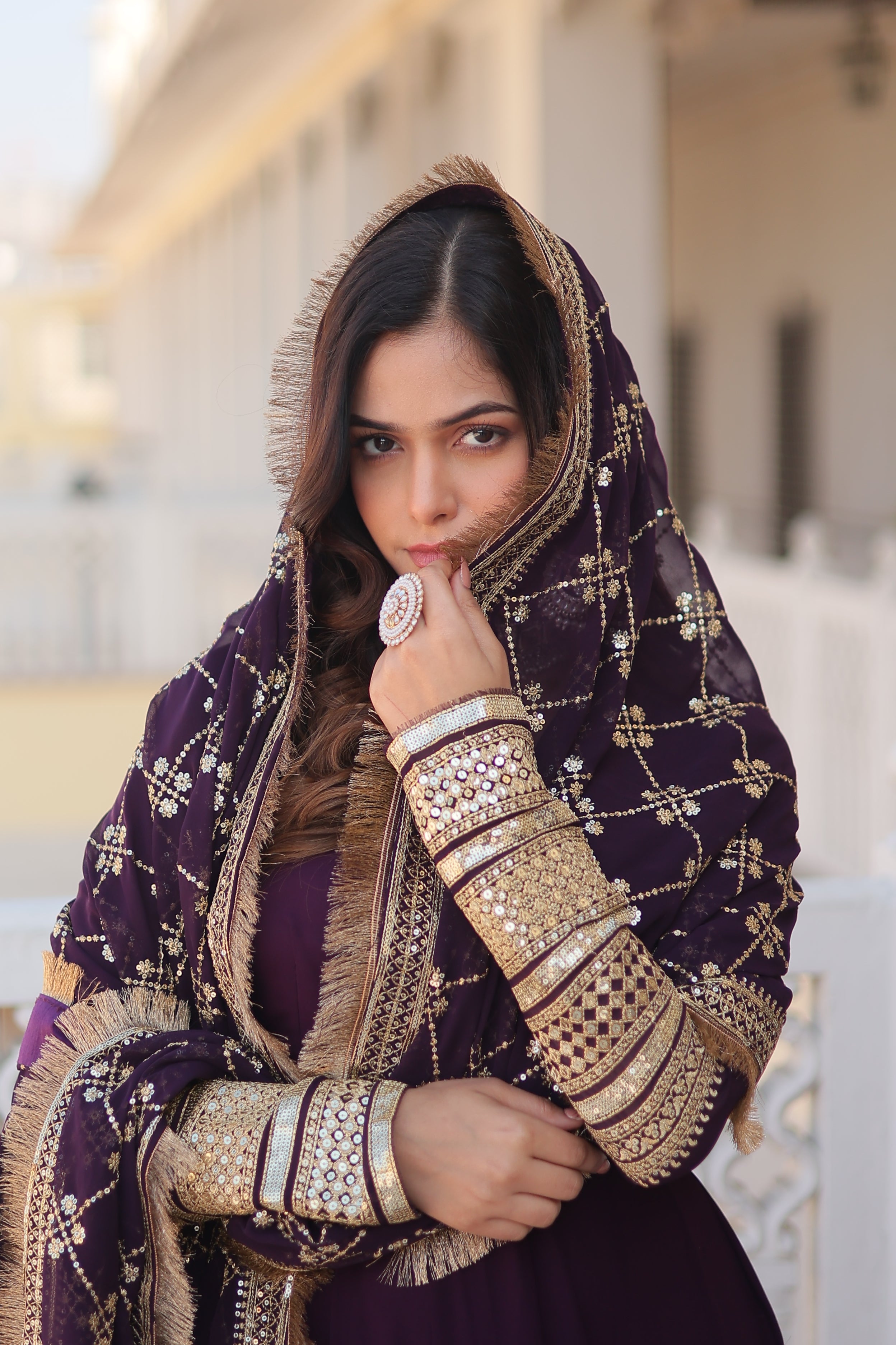 Designer Anarkali Suit Set with Dupatta