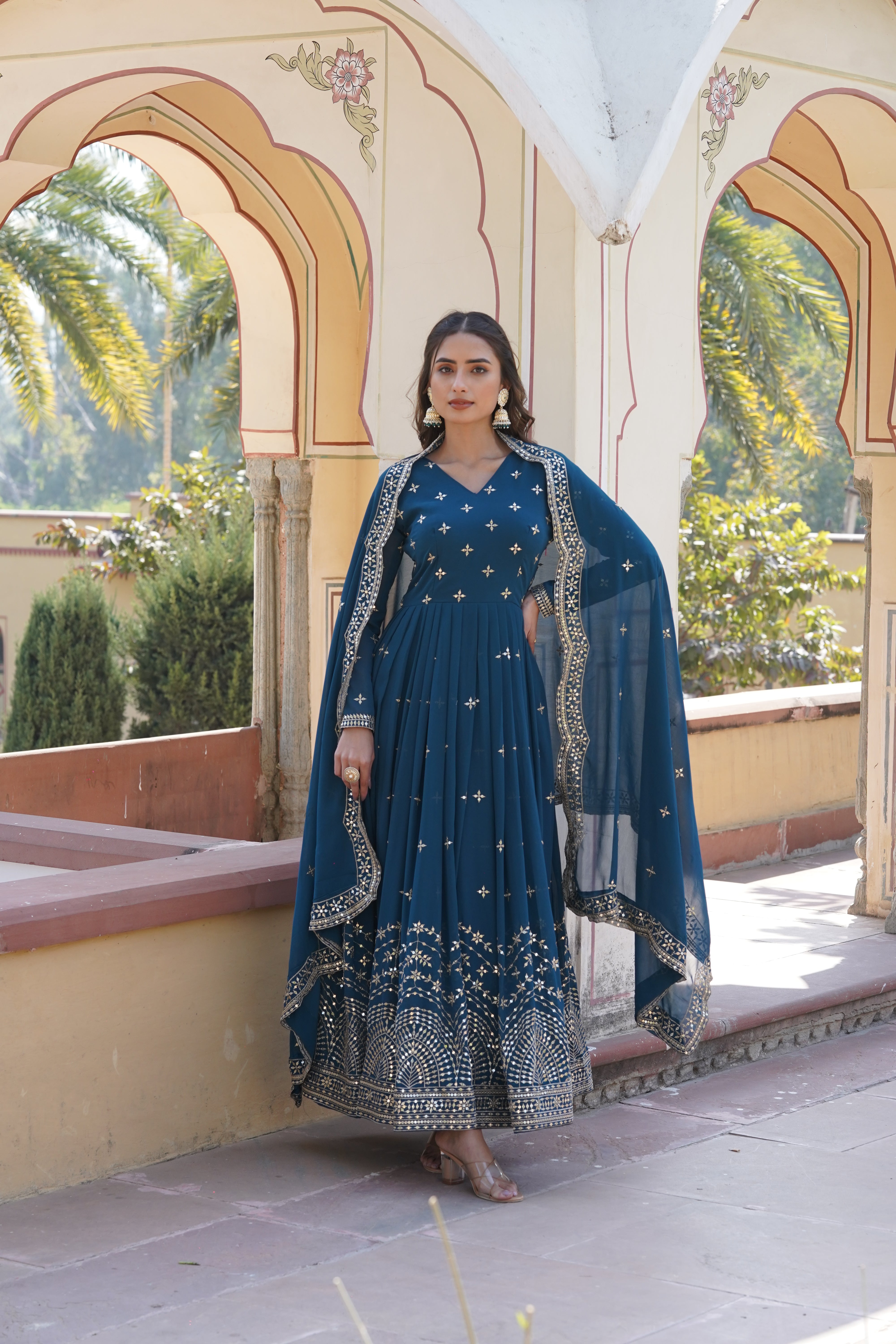 Royal Elegance Anarkali Suit in Georgette