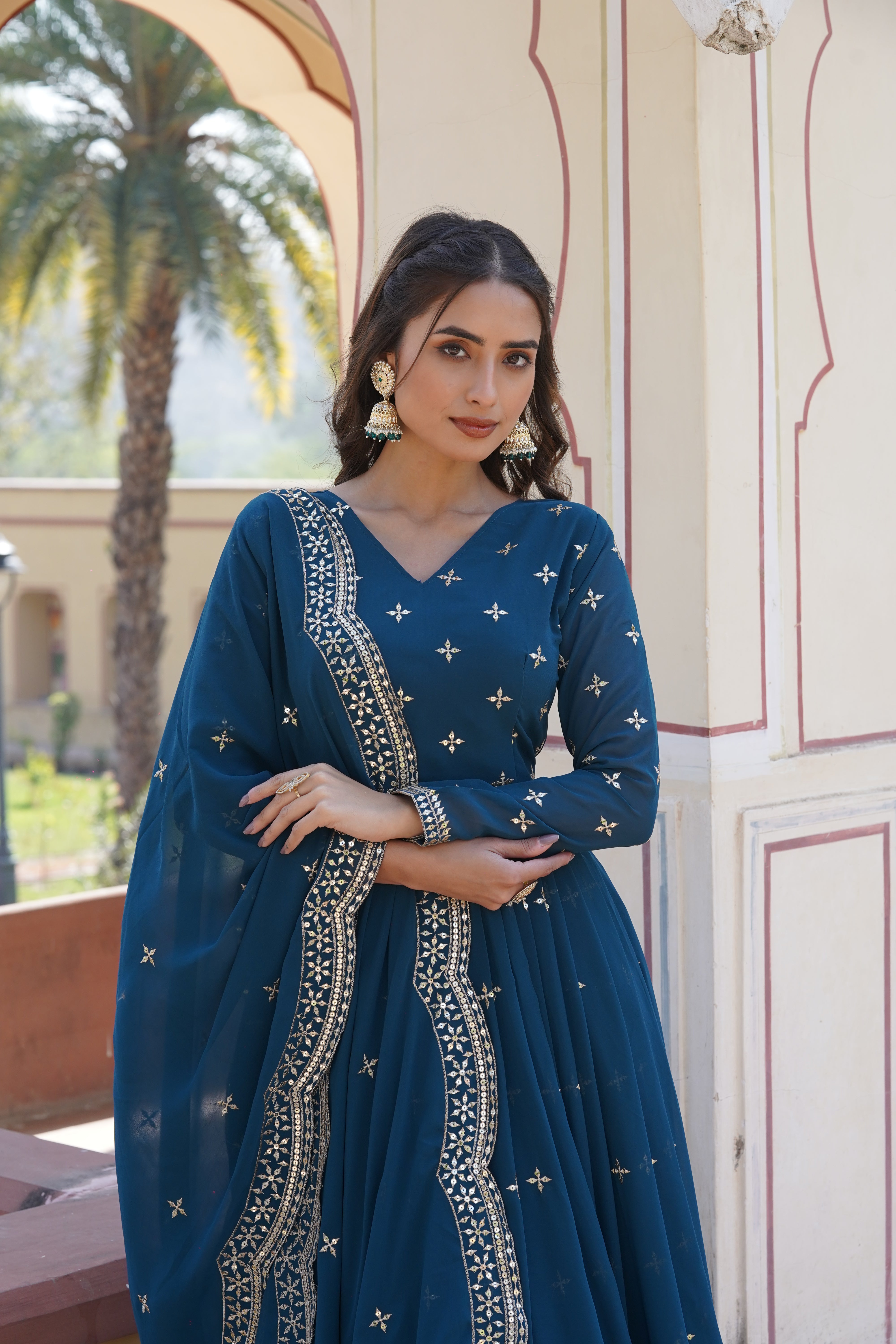 Royal Elegance Anarkali Suit in Georgette