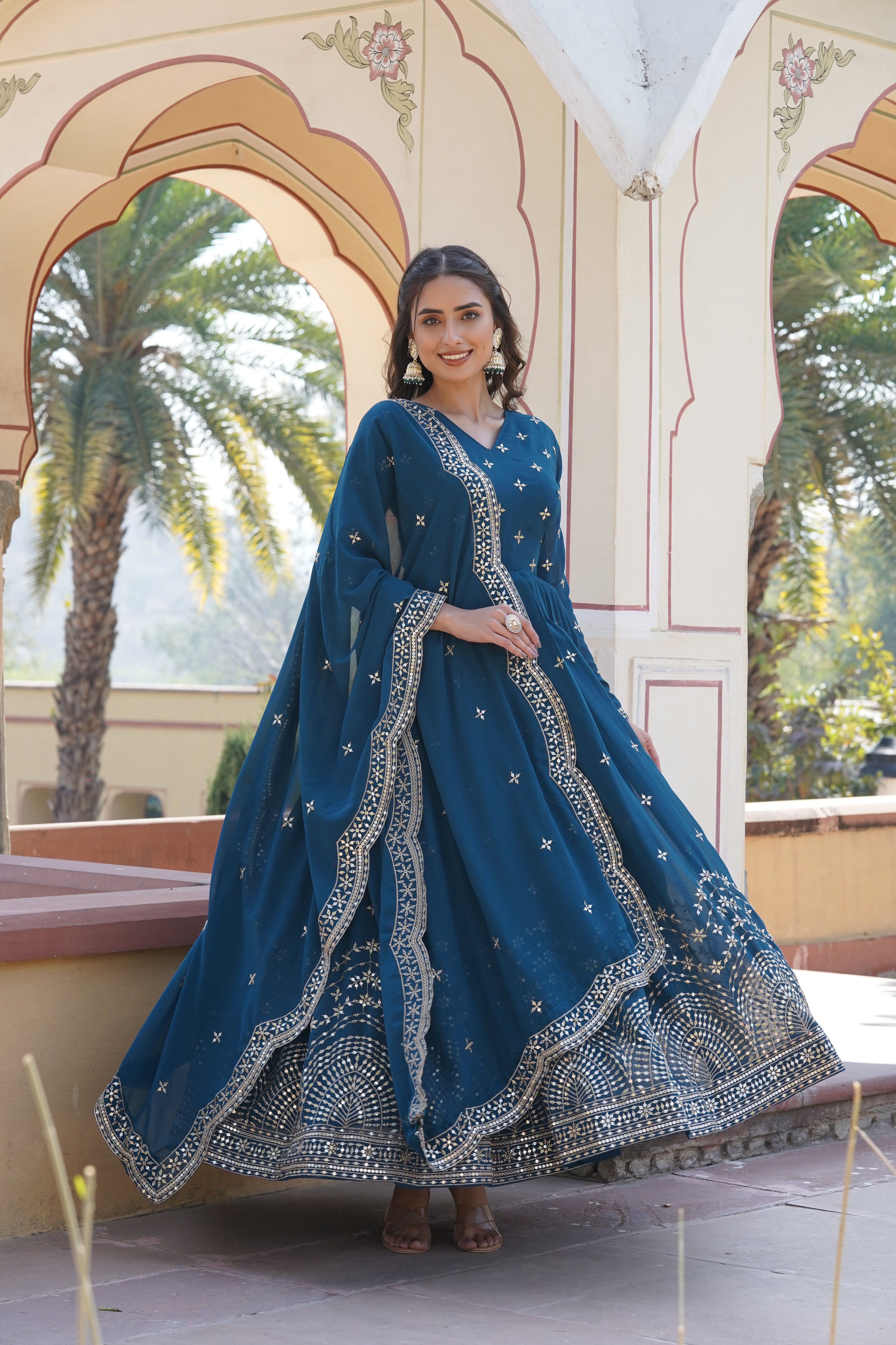 Royal Elegance Anarkali Suit in Georgette