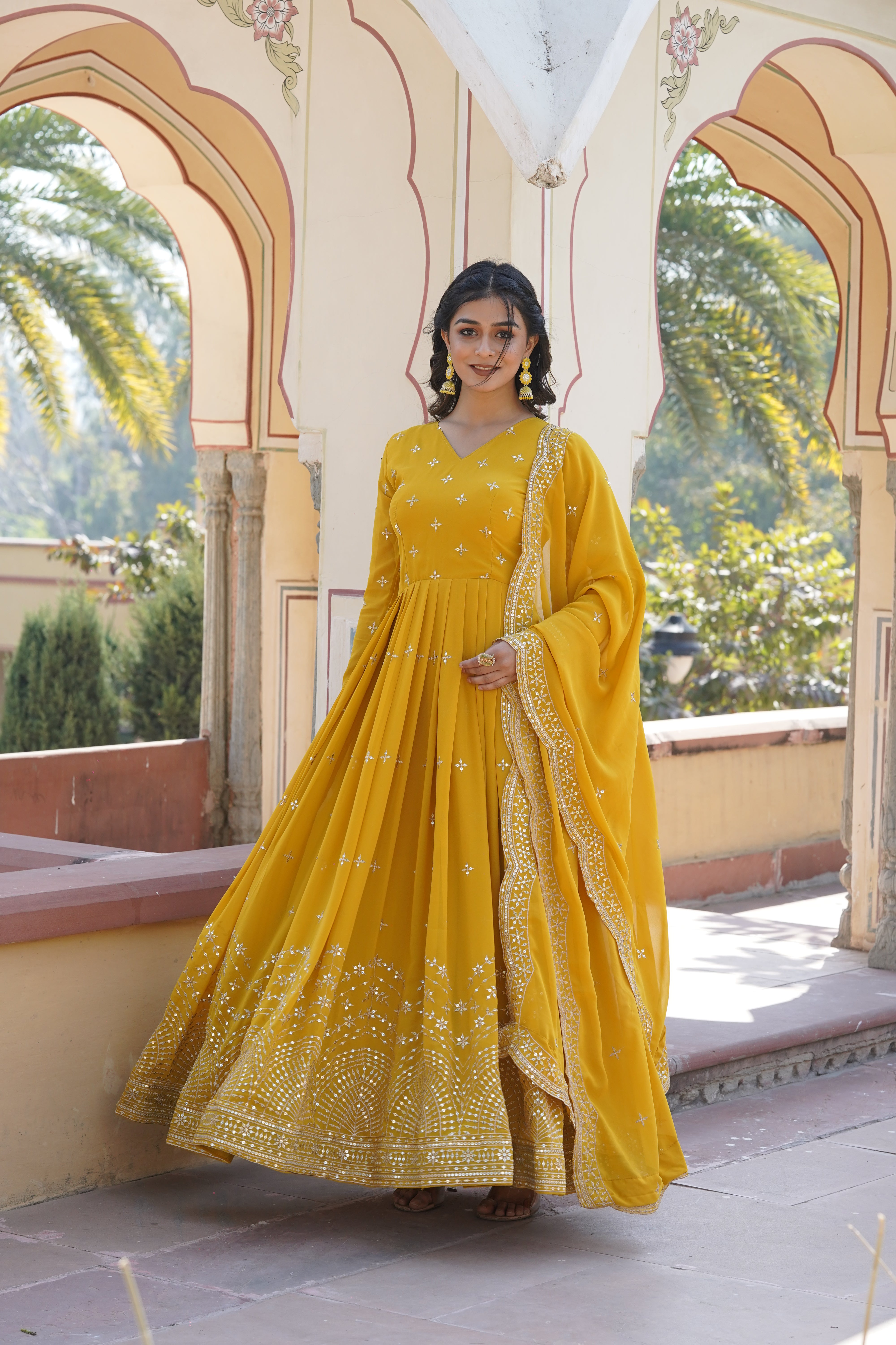 Royal Elegance Anarkali Suit in Georgette