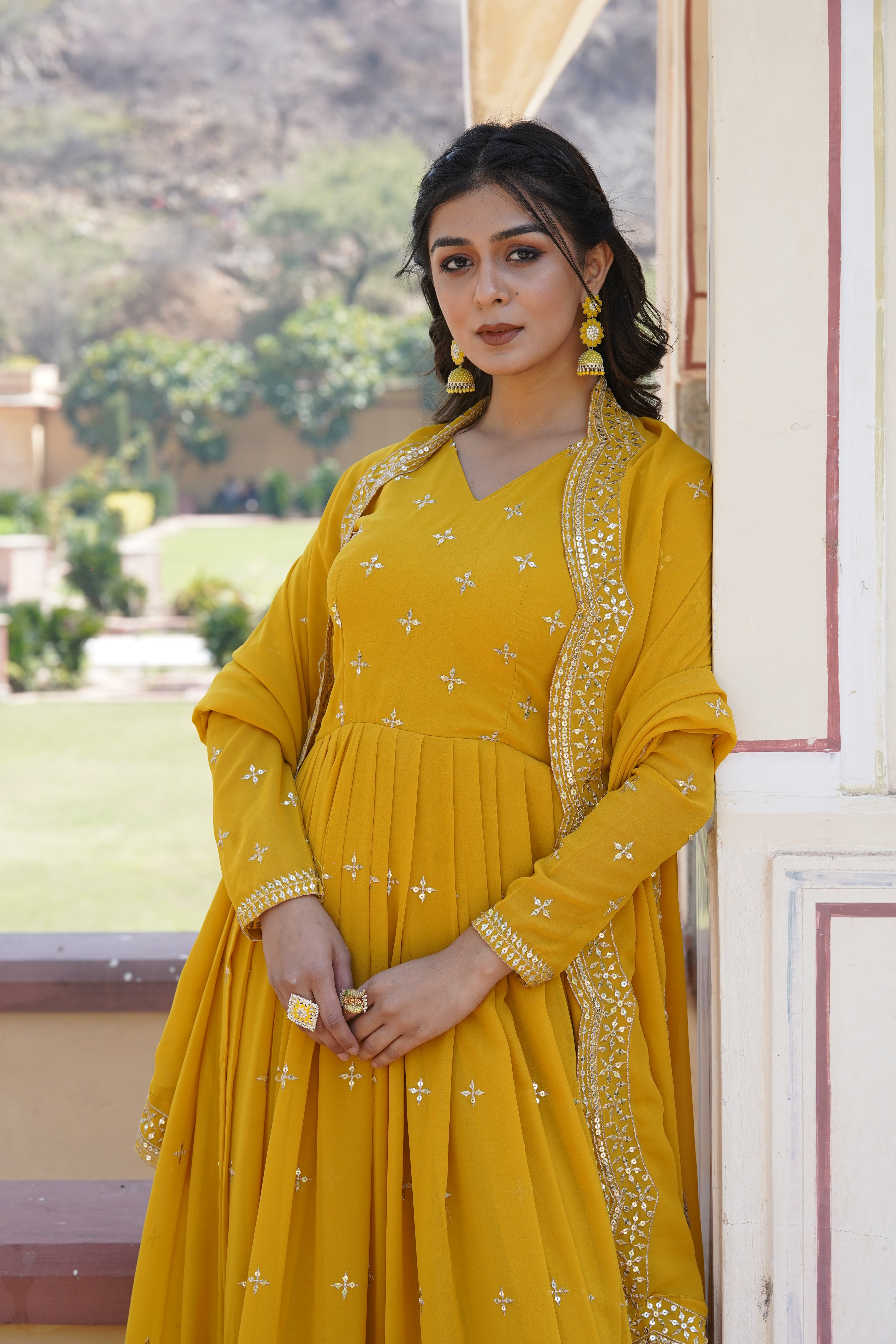 Royal Elegance Anarkali Suit in Georgette