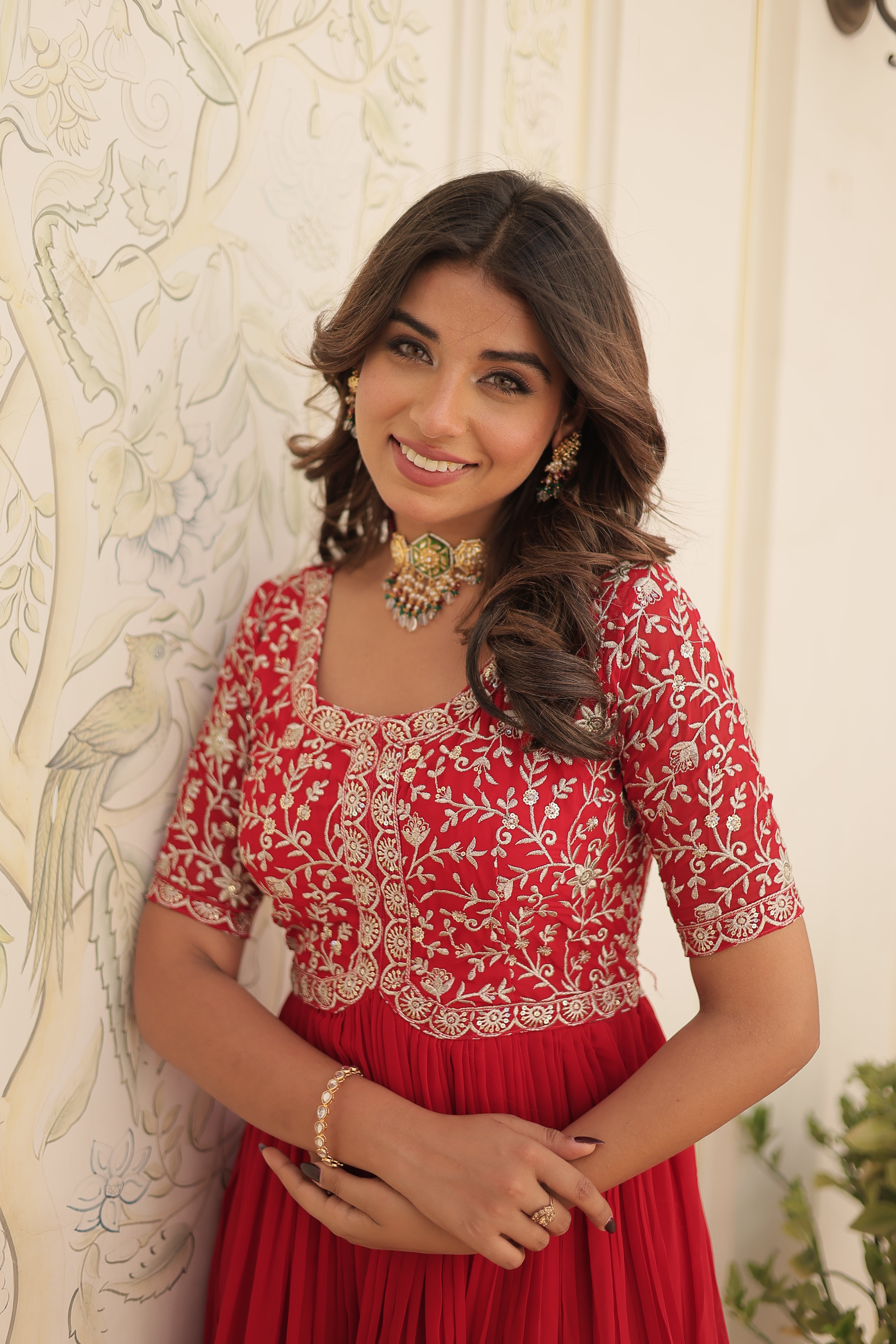 Floor-Length Anarkali Suit for Festive Glam