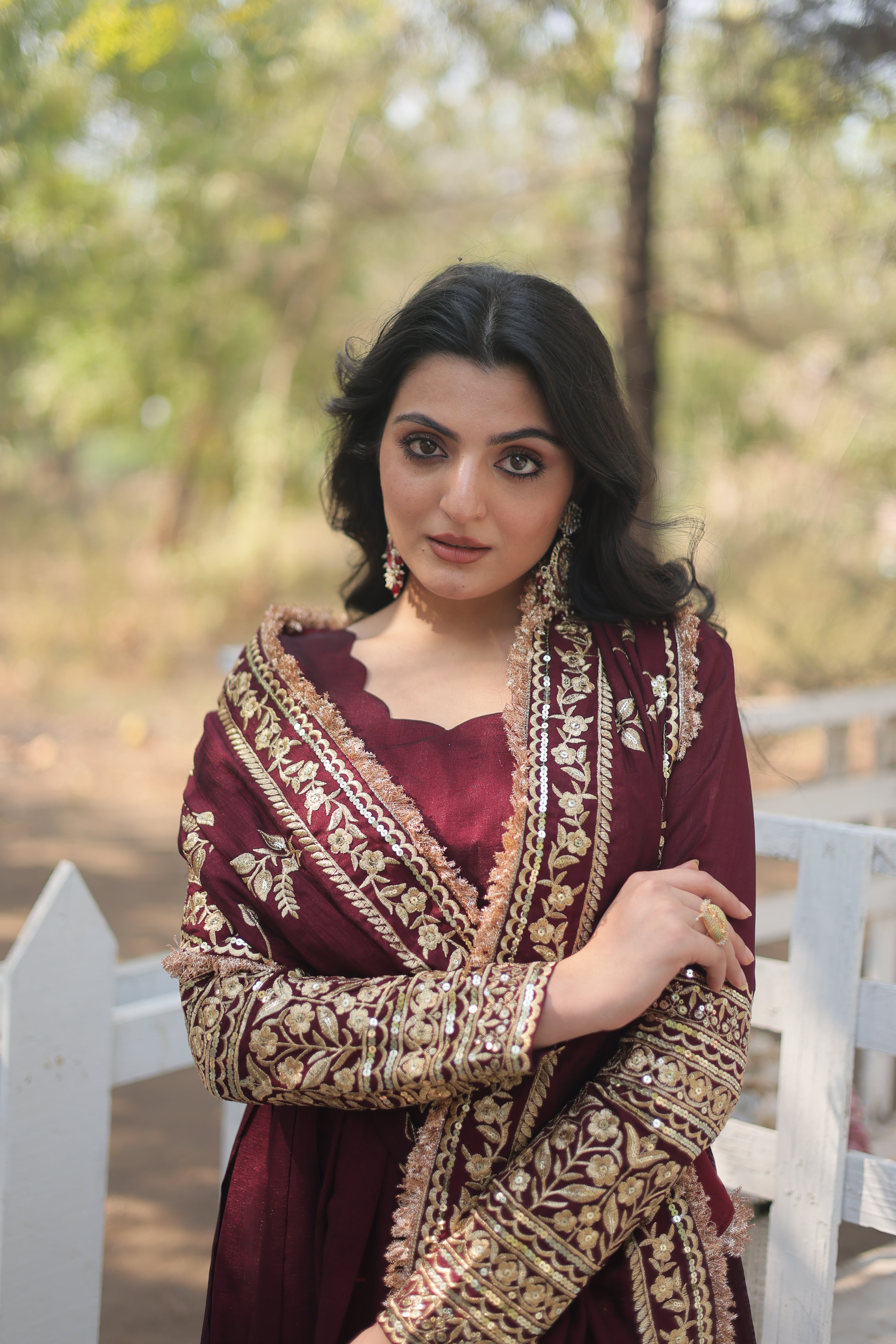 Embroidered Anarkali Suit with Dupatta – Wedding Collection