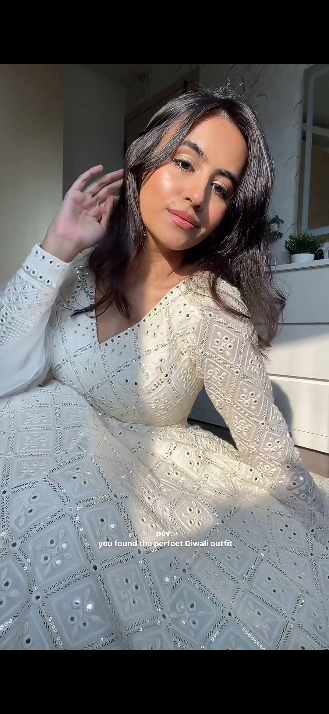 Anishka Lucknawi Embroidery Anarkali Suit Set(Full Stiched)