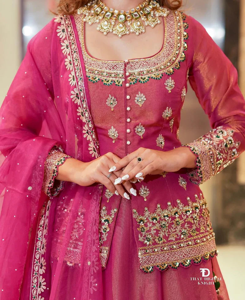 Luxurious Ethnic Sharara Suit Set