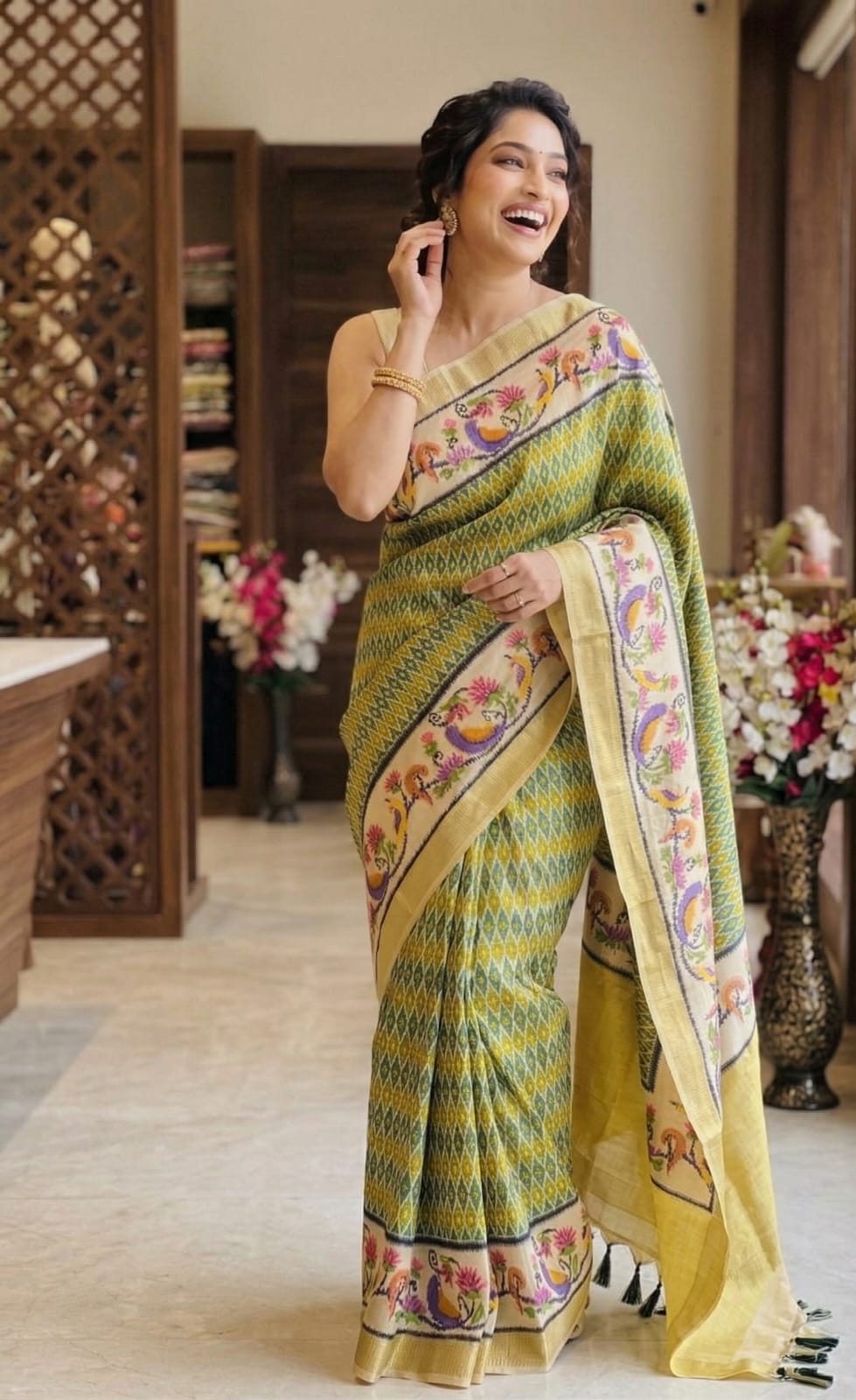 Trendy Ethnic Saree with Unique Patterns