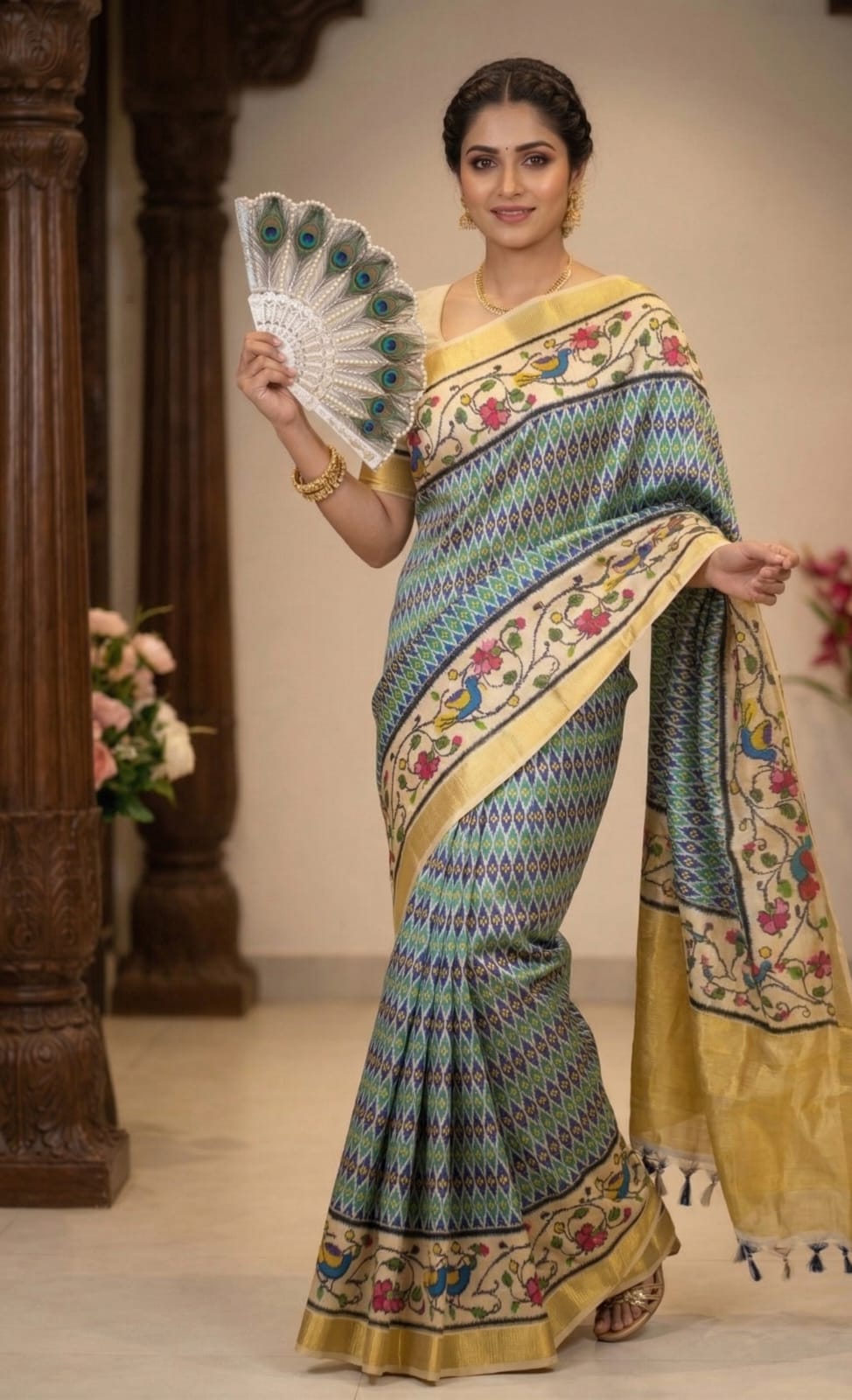 Trendy Ethnic Saree with Unique Patterns