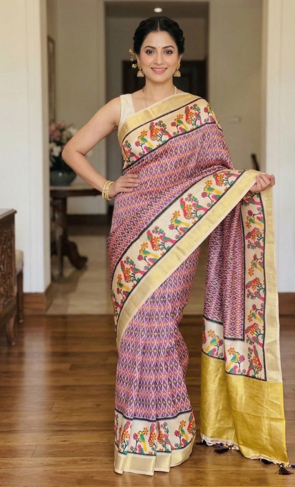 Trendy Ethnic Saree with Unique Patterns