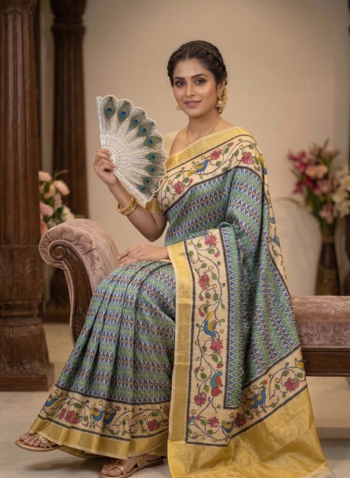 Trendy Ethnic Saree with Unique Patterns
