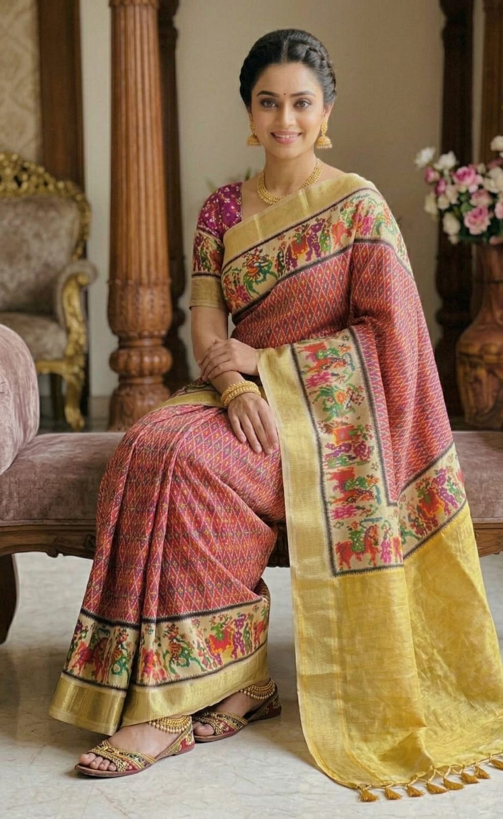 Trendy Ethnic Saree with Unique Patterns
