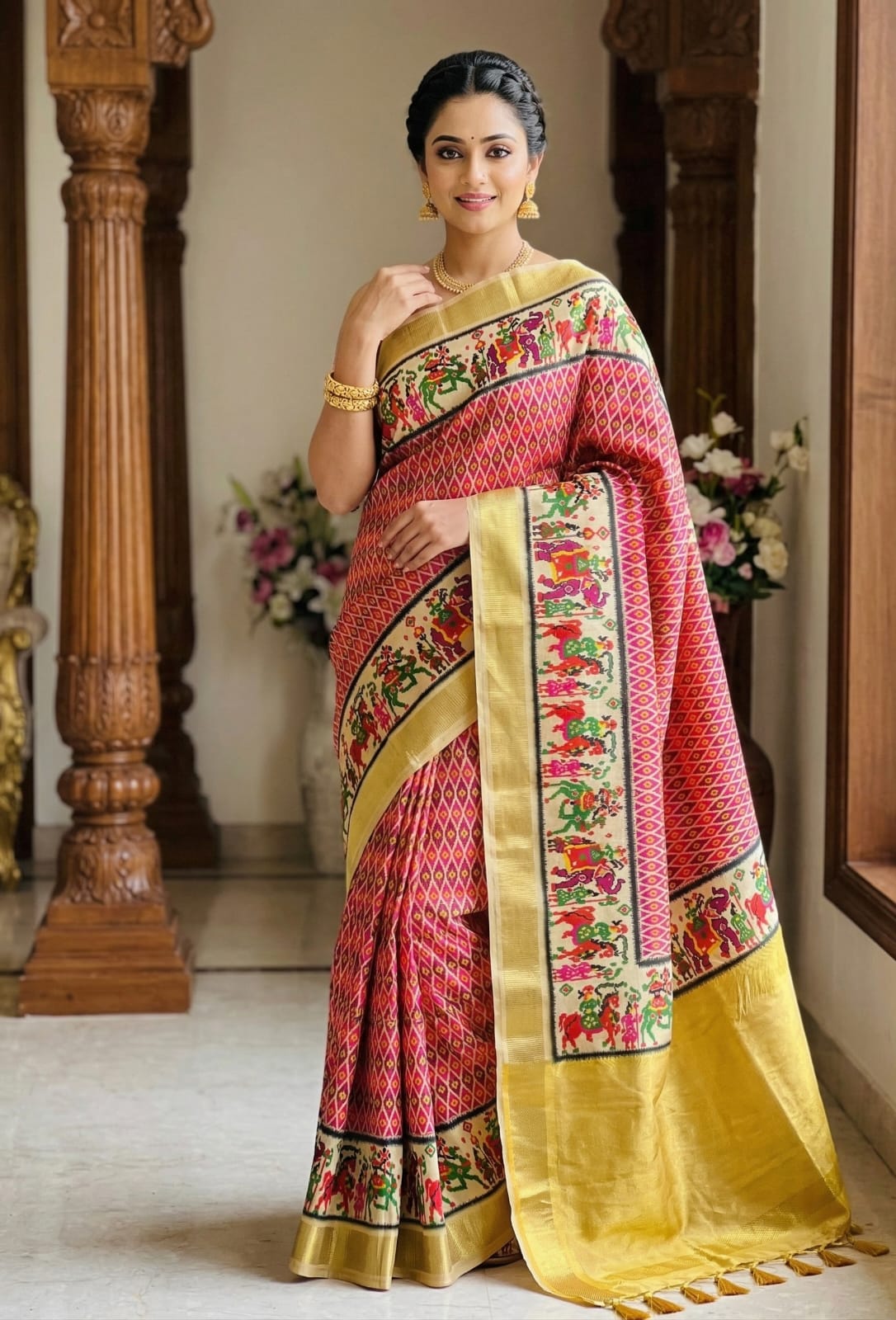 Trendy Ethnic Saree with Unique Patterns