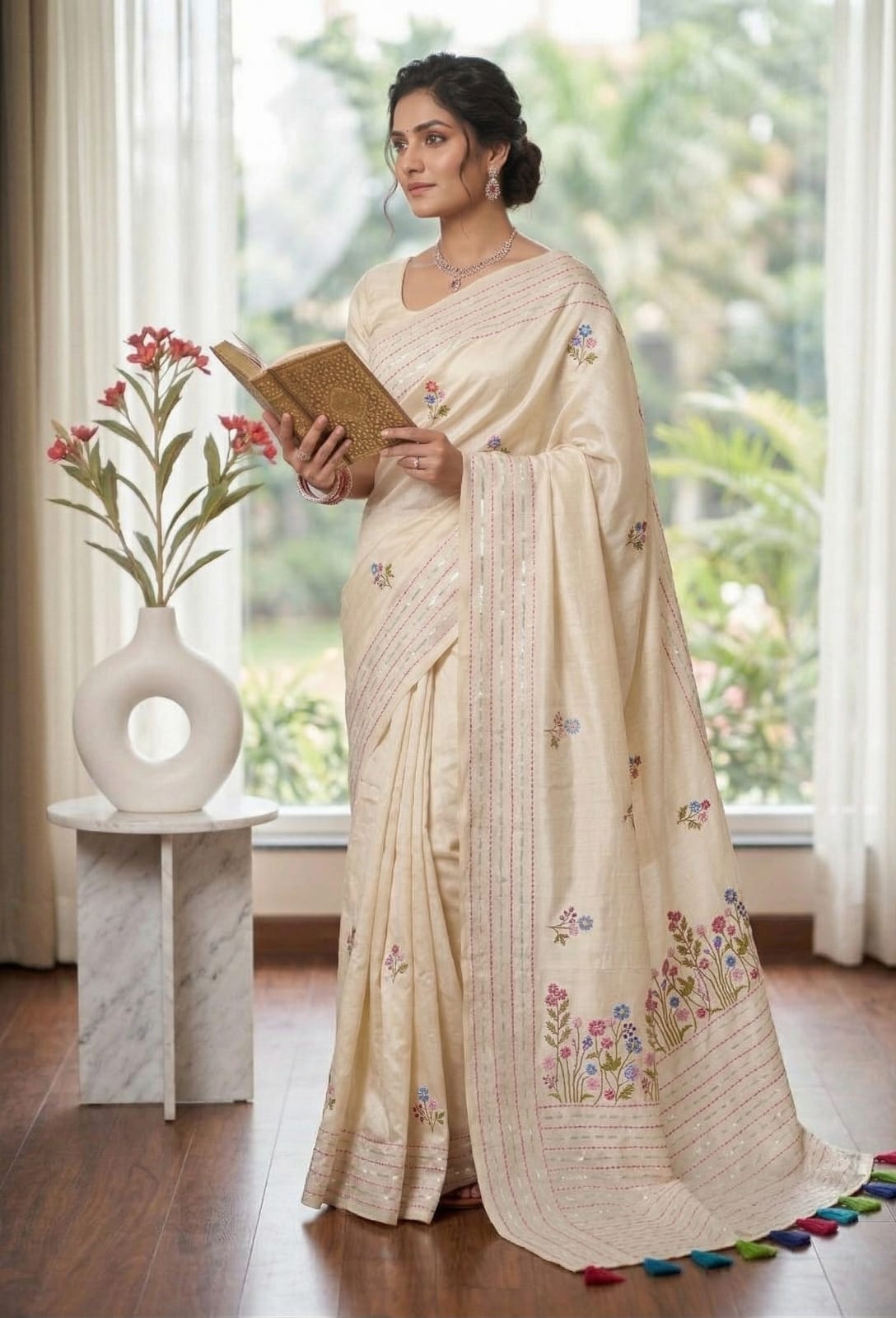 Trendy Assam Cotton Saree with Rich Pallu Design