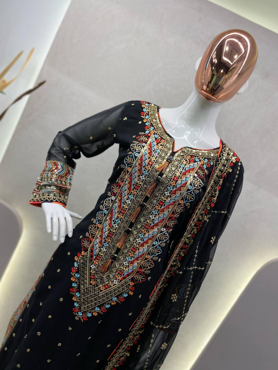Premium Black Kurta Set