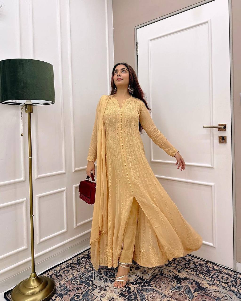 CHIKANKARI KURTI SET