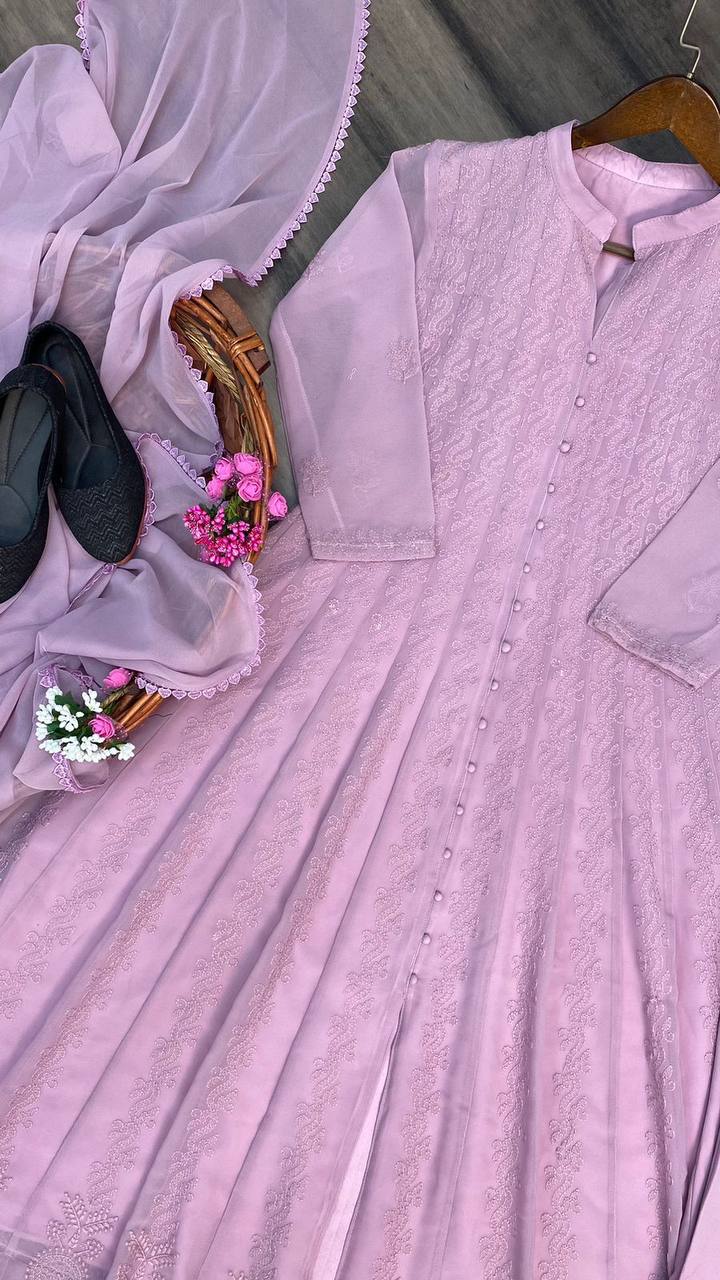 CHIKANKARI KURTI SET