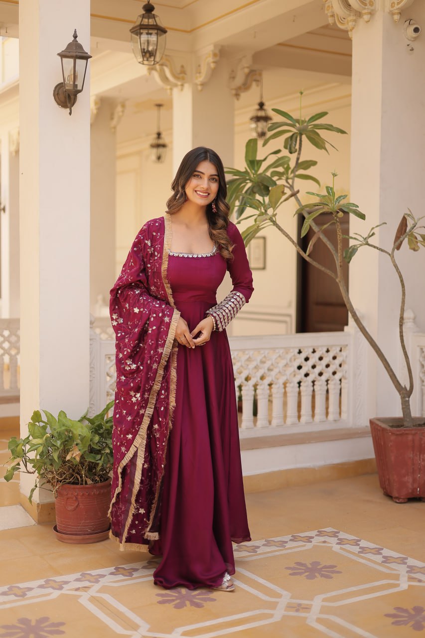 PREMIUM GOWN WITH DUPATTA SET