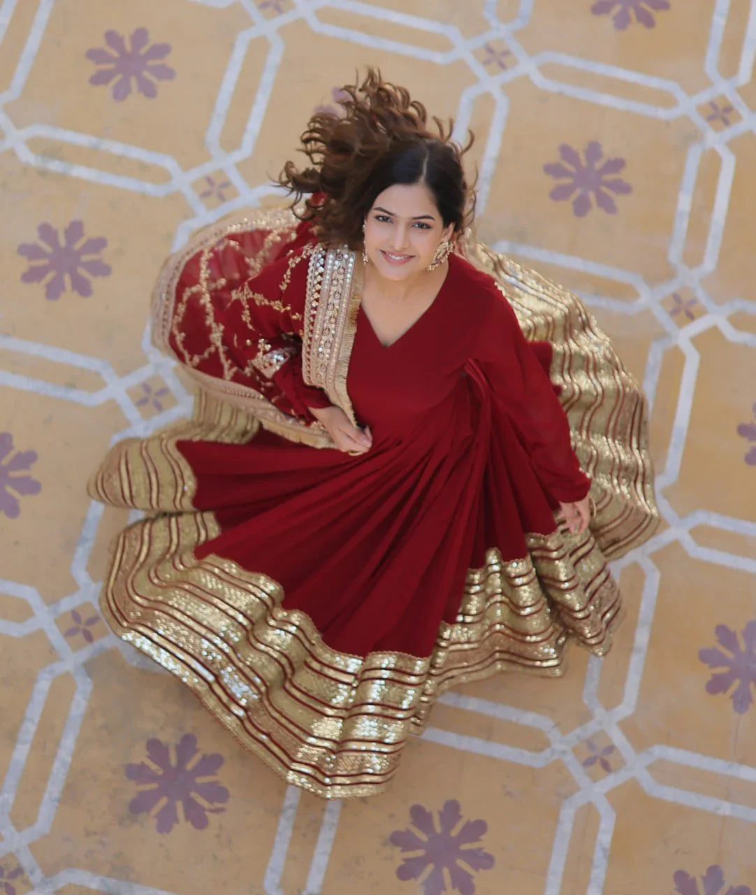 Anamika Premium Designer Suit Set-Full Stiched