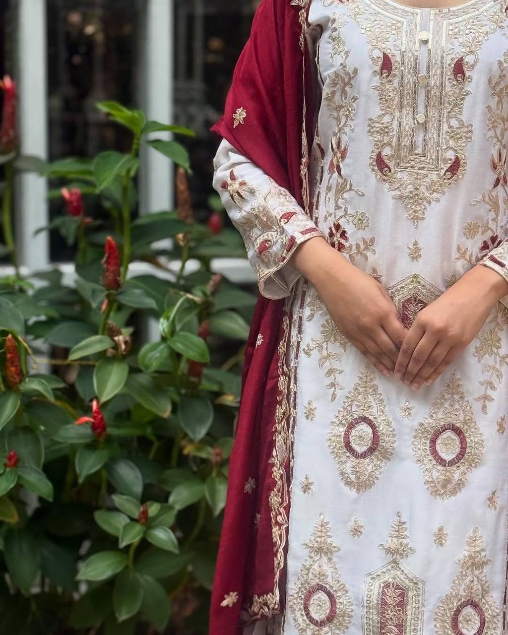 White Premium Designer Suit