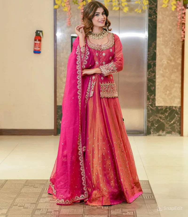 Luxurious Ethnic Sharara Suit Set