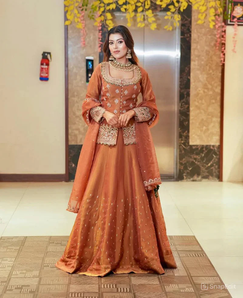 Luxurious Ethnic Sharara Suit Set