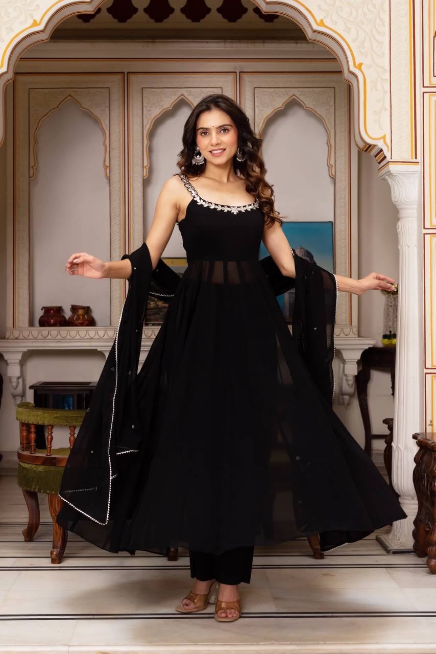 Designer Anarkali Gown with Dupatta