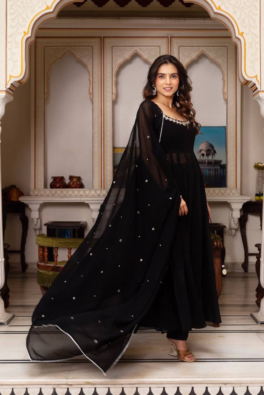 Designer Anarkali Gown with Dupatta