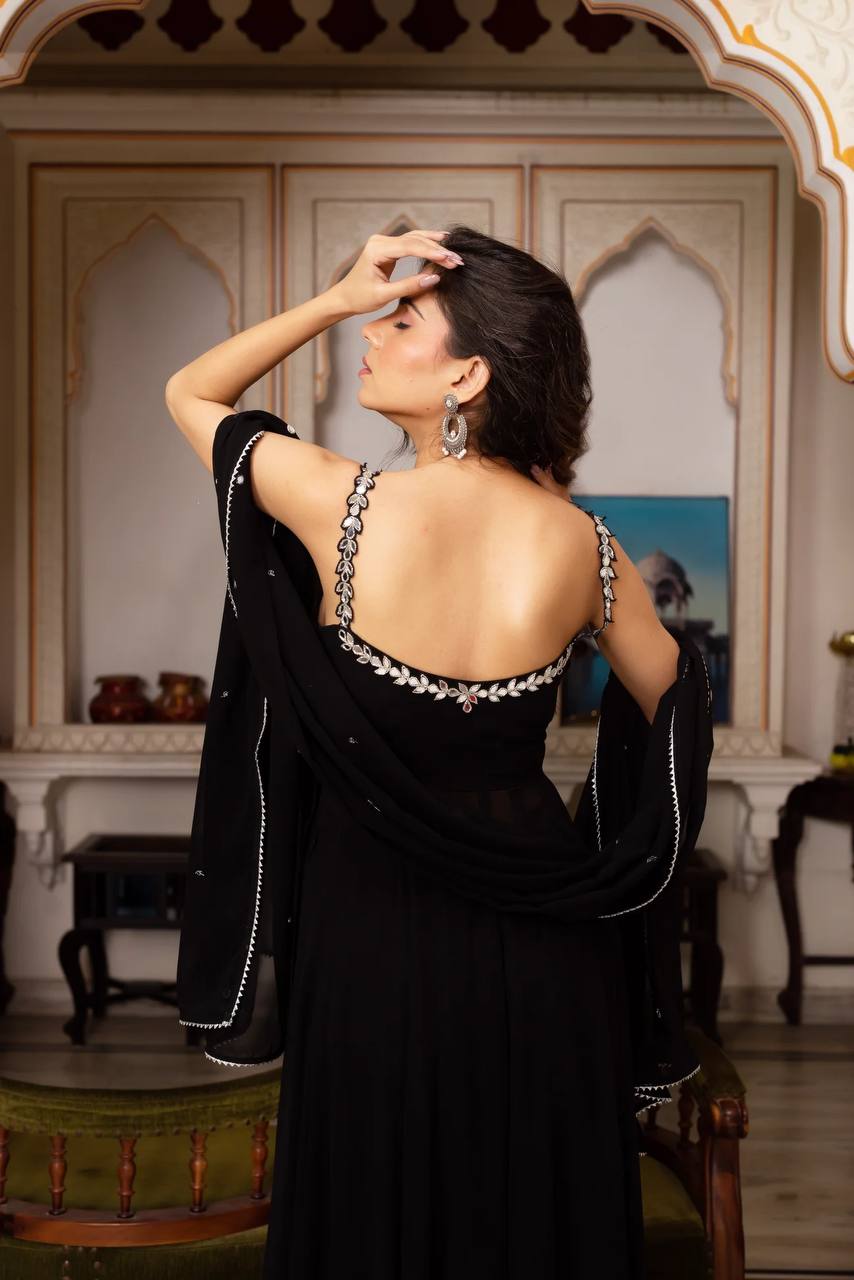 Designer Anarkali Gown with Dupatta