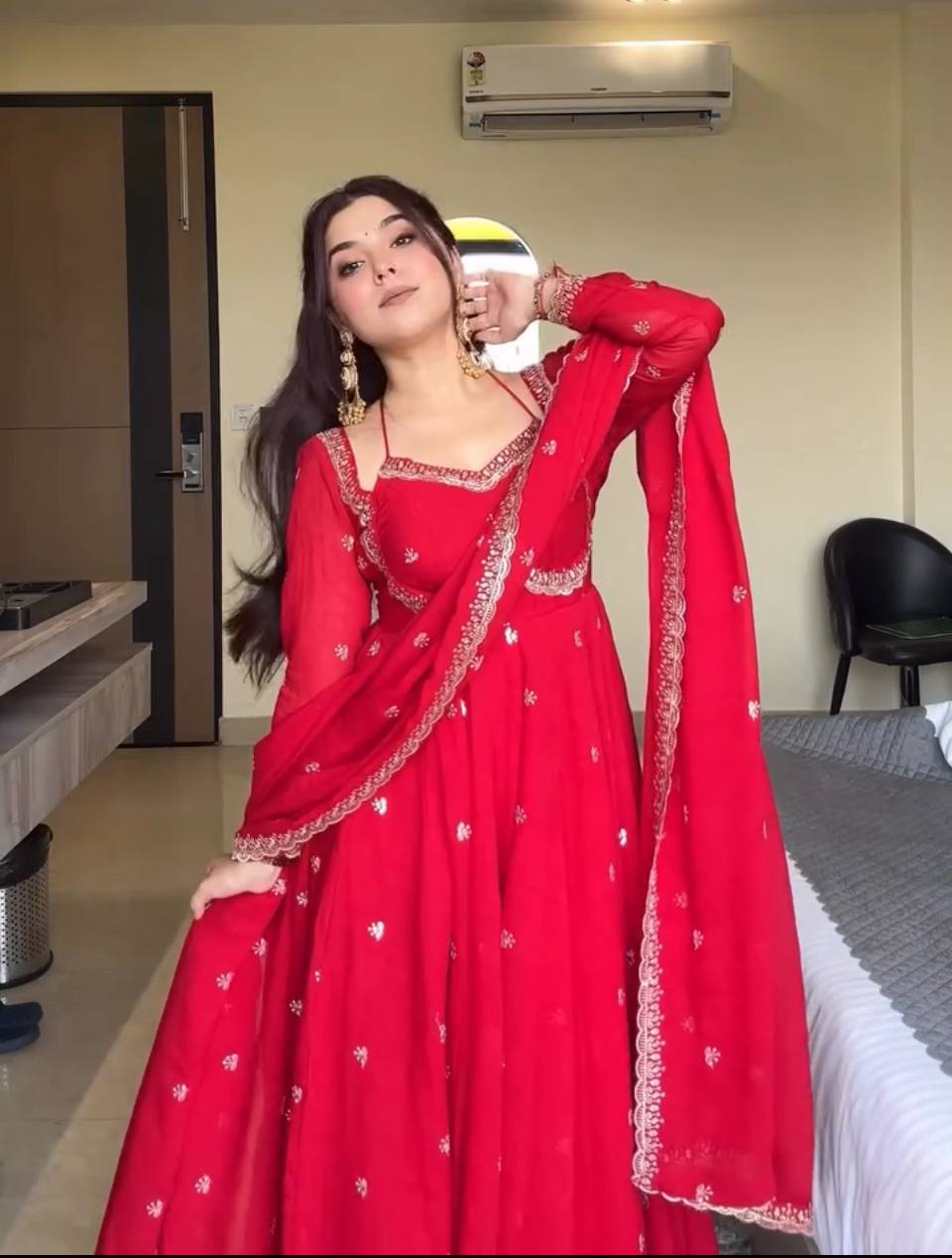 Classic Party Wear Anarkali with Dupatta