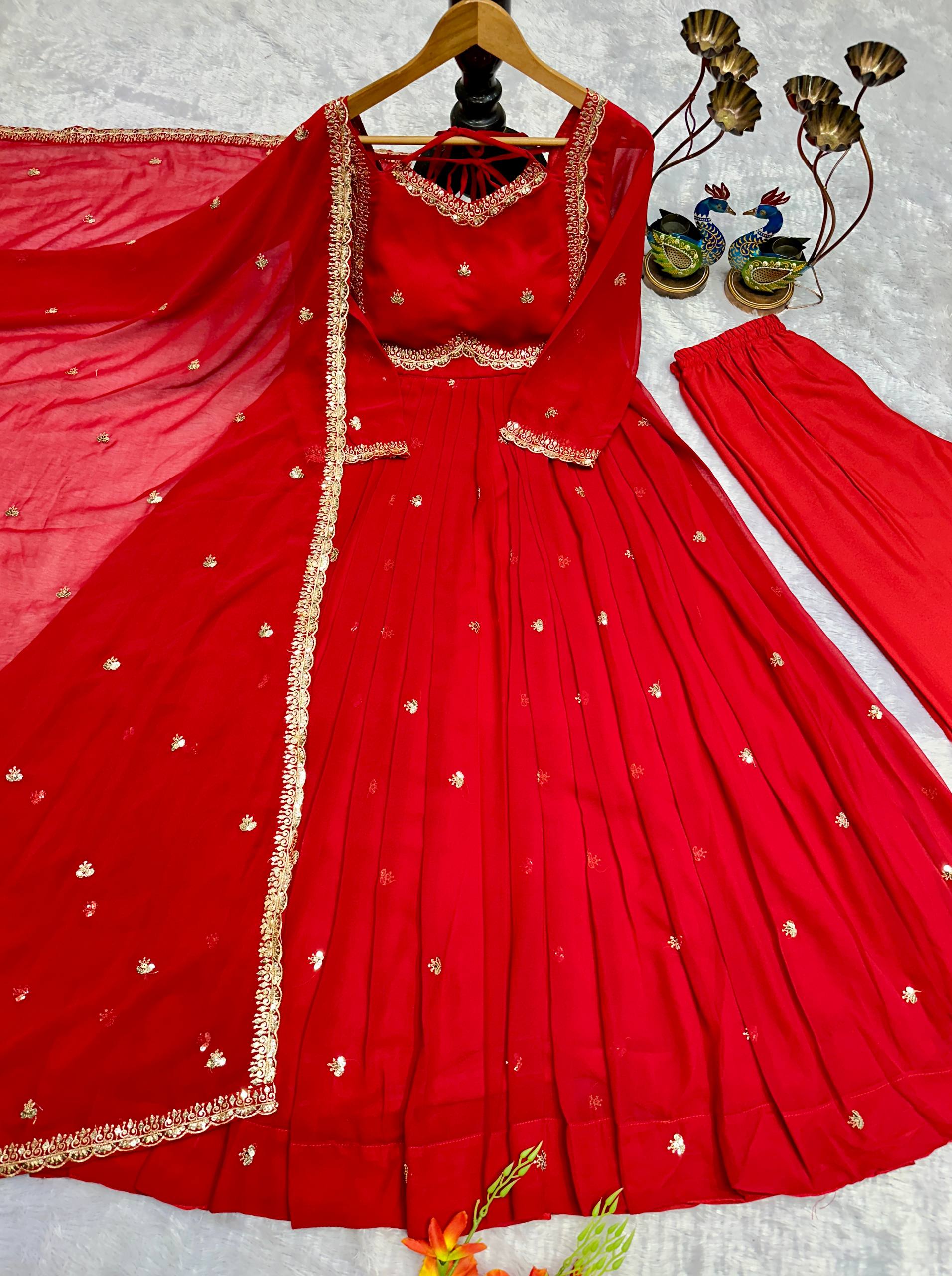 Classic Party Wear Anarkali with Dupatta
